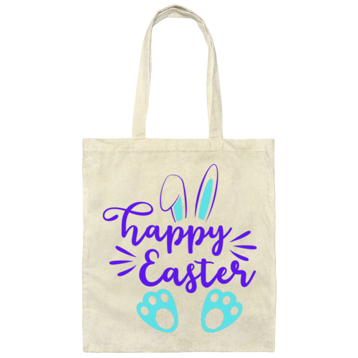 Happy Easter Tote Bag Canvas Tote Bag