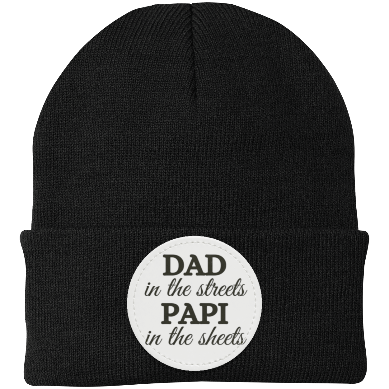 Papi in the sheets Knit Cap - Patch