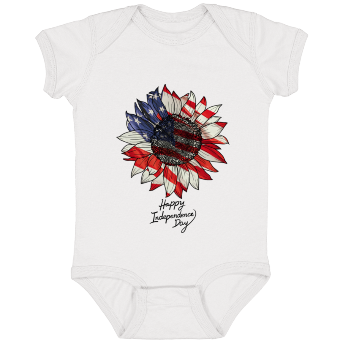 Happy Independence day Infant Fine Jersey Bodysuit