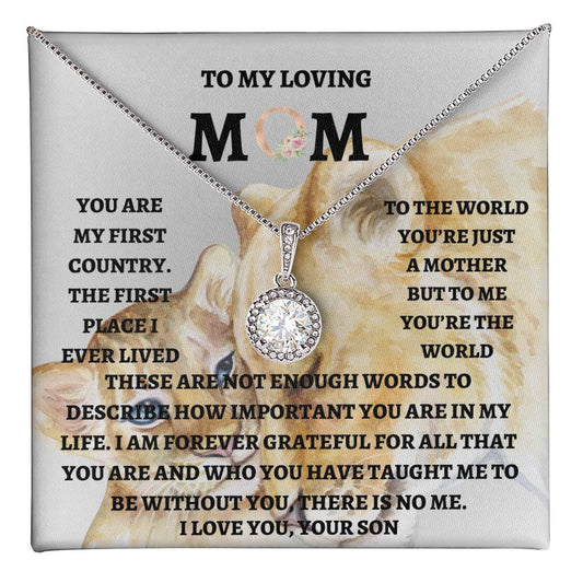 To My Mom Eternal  Hope Necklace