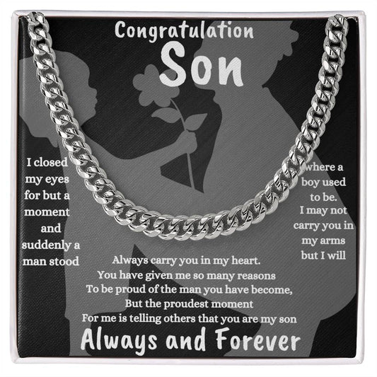 Congratulation  Son Cuban Link Chain