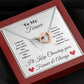 To My Forever Interlocking Hearts Necklace