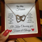 To My Forever Interlocking Hearts Necklace