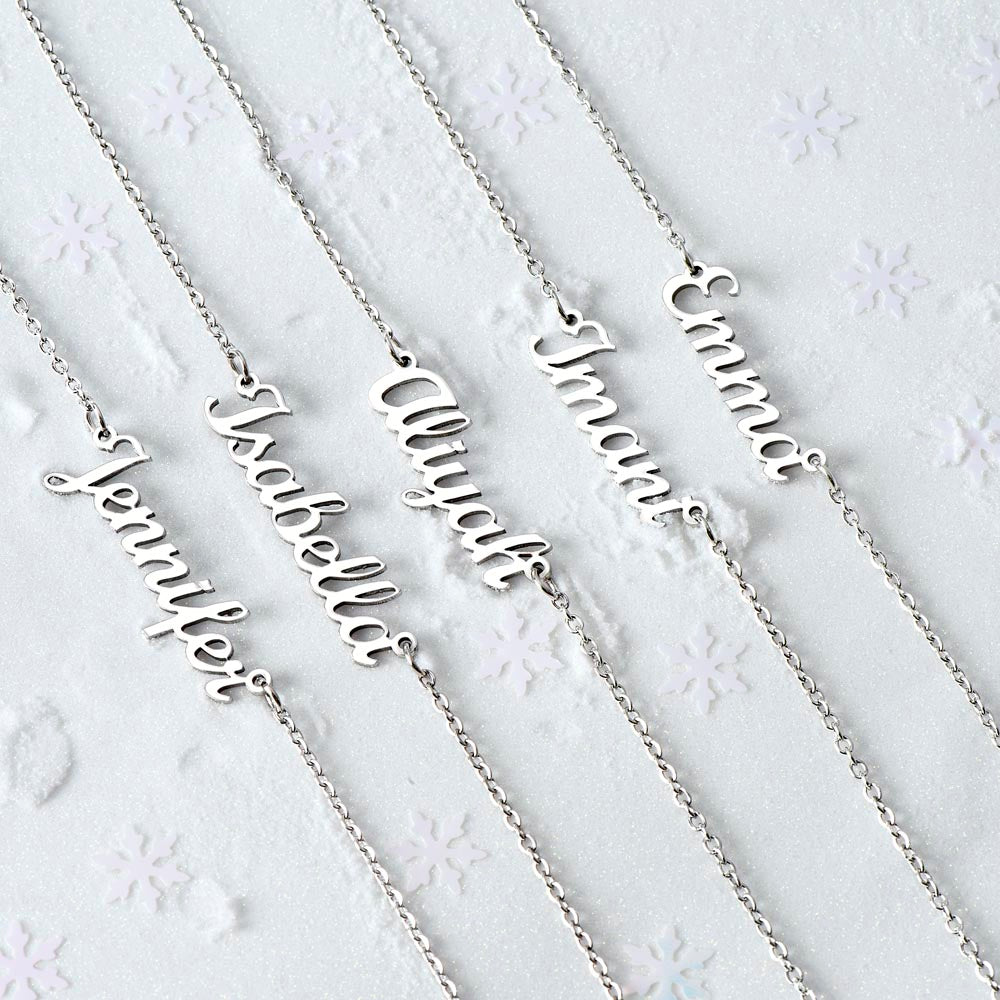 To My Wife Personalized Name Necklace