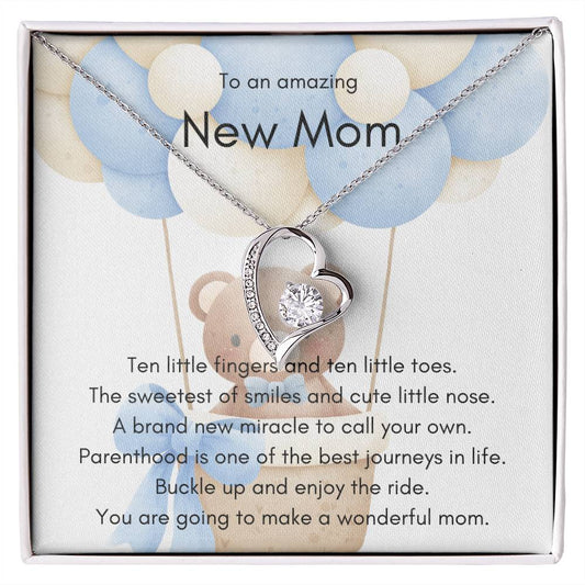 To An Amazing New Mom Forever Love Necklace